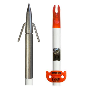 HEAVY SHURE SHOT BOWFISHING ARROW WITH AMS SAFETY SLIDE