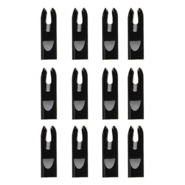 Dozen pack of Black Bowfishing Nocks