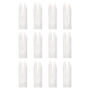 Dozen pack of White Bowfishing Nocks
