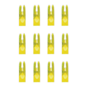 Dozen pack of Chartreuse Slim nocks
