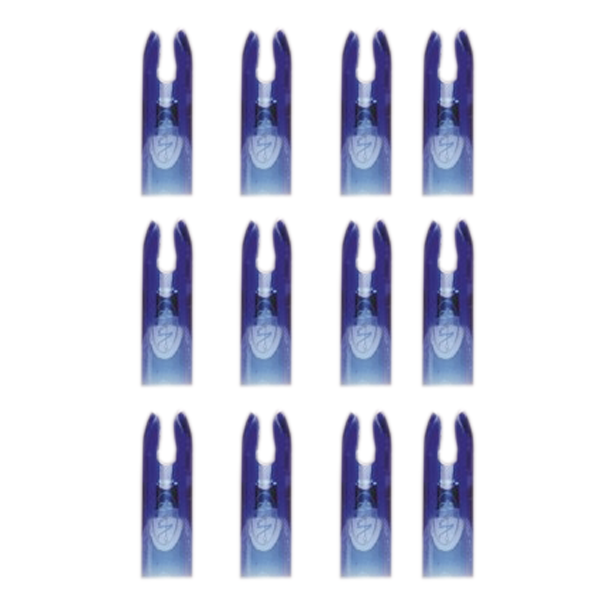 Dozen pack of Blue Slim nocks