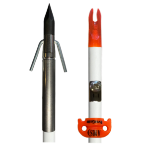 397 Complete Arrow with Heavy Penetrator Fish Point and AMS Safety Slide
